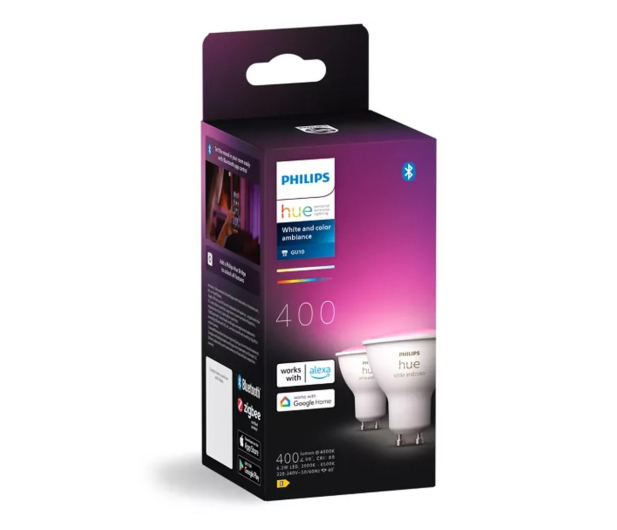 Philips Hue Hue White and color ambiance Inteligentny reflektor GU10 (2s 8720169229815 - 1271533 - zdjęcie 3